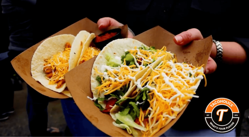 Cheesy loaded tacos tray